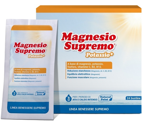 MAGNESIO SUPREMO POTASSIO+ 24 BUSTINE - Farmacianuova.eu