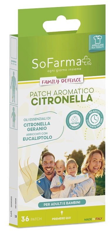 CEROTTO AROMATICO CITRONELLA FAMILY DEFENCE 36 PEZZI SOFARMAPIU' - Farmacianuova.eu