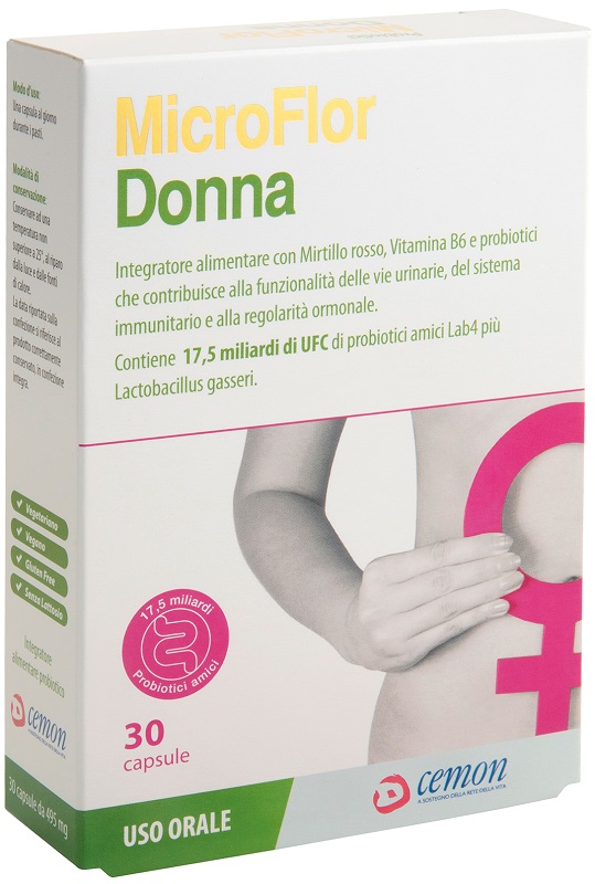 MICROFLOR DONNA 30 CAPSULE - Farmacianuova.eu