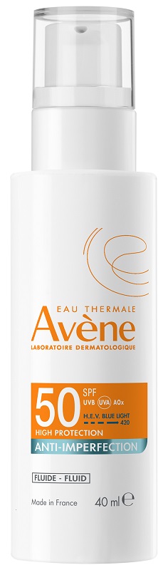 EAU THERMALE AVENE SOLARE FLUIDO ANTI-IMPERFEZIONI SPF50 40 ML - Farmacianuova.eu