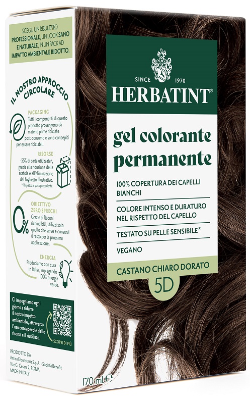 HERBATINT 5D CASTANO CHIARO DORATO 170 ML - Farmacianuova.eu