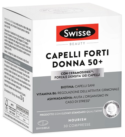 SWISSE CAPELLI FORTI DONNA 50+ 30 COMPRESSE - Farmacianuova.eu