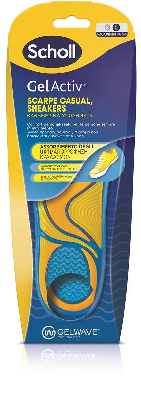 SCHOLL GELACTIV SCARPE CASUAL SNEAKERS MISURA LARGE NUOVA SERIE 2025 1 PAIO - Farmacianuova.eu