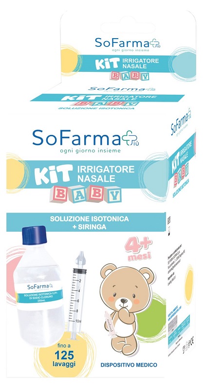 KIT IRRIGATORE NASALE BABY SOFARMAPIU' - Farmacianuova.eu