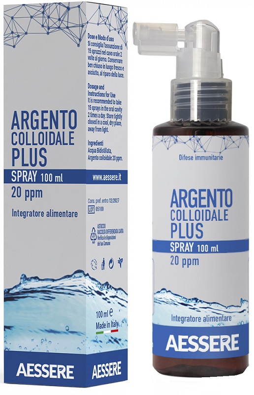 ARGENTO COLLOIDALE PLUS 20PPM SPRAY 100 ML - Farmacianuova.eu