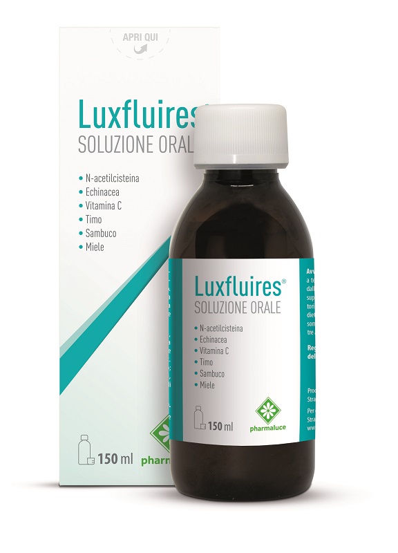 LUXFLUIRES SOLUZIONE ORALE 150 ML SENZA GLUTINE NATURALMENTE PRIVO DI LATTOSIO - Farmacianuova.eu