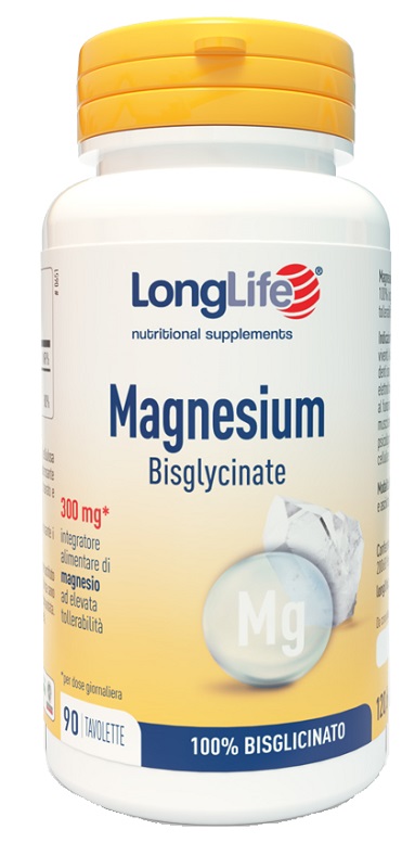 LONGLIFE MAGNESIUM BISGLYCINATE 90 TAVOLETTE SENZA GLUTINE - Farmacianuova.eu