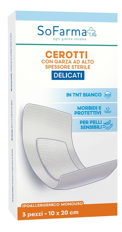 CEROTTO DELICATO 10X30 CM 3 PEZZI SOFARMA - Farmacianuova.eu