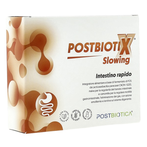 POSTBIOTIX SLOWING 14 BUSTINE DA 3 G CON EDULCORANTE SENZA GLUTINE NATURALMENTE PRIVO DI LATTOSIO - Farmacianuova.eu