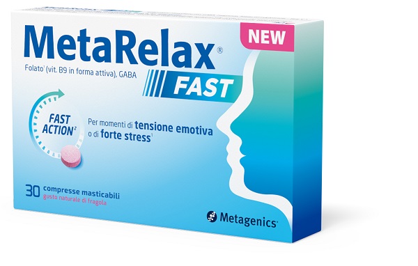 METARELAX FAST 30 COMPRESSE MASTICABILI GUSTO NATURALE DI FRAGOLA SENZA GLUTINE SENZA LATTOSIO CON EDULCORANTI - Farmacianuova.eu