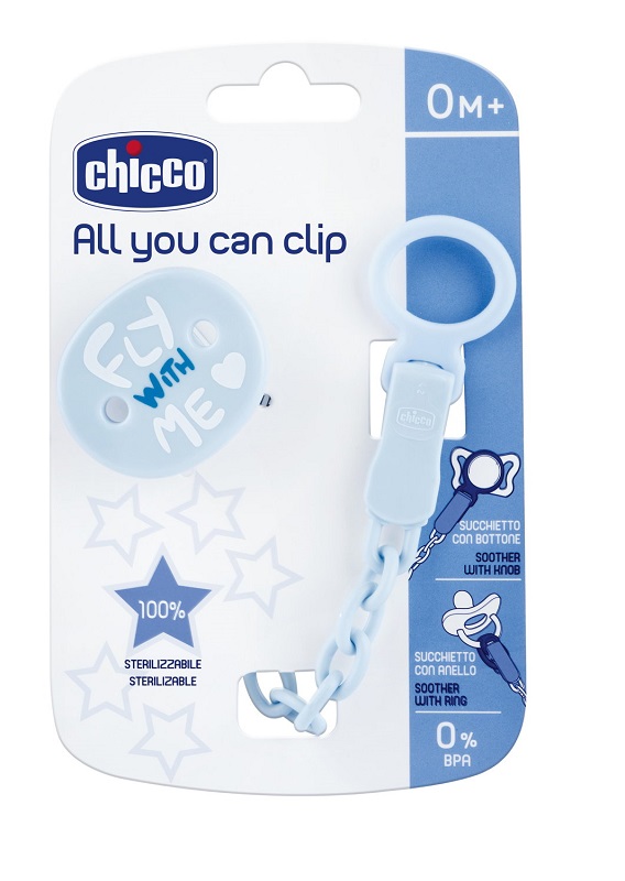CHICCO CLIP UNIVERSALE BLU - Farmacianuova.eu