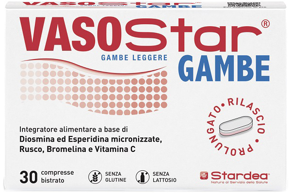 VASOSTAR GAMBE 30 COMPRESSE BISTRATO SENZA GLUTINE SENZA LATTOSIO - Farmacianuova.eu